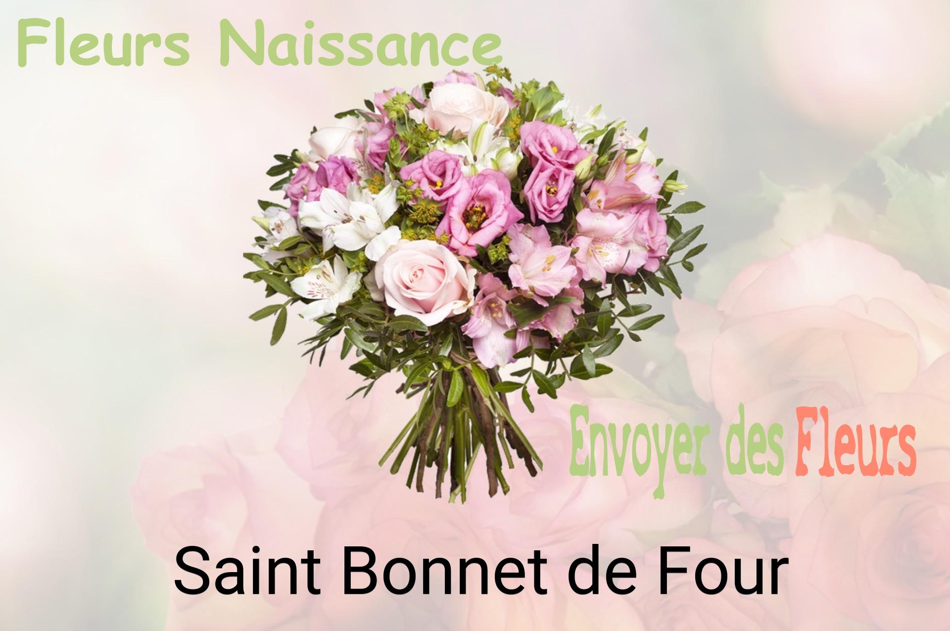 Bouquet de fleurs de naissance livré à Saint-Bonnet-de-Four